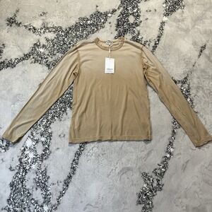 Cotton Citizen Shirt Mens Size S Tan Ombre Prince Long‎ Sleeve Supima Cotton